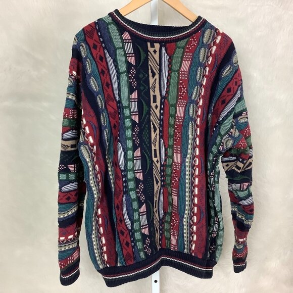 Vintage Other - Vintage 90s Sutter & Grant 3D Knit Men's Cotton Sweater L